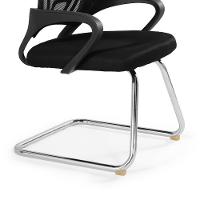 Kit 2 Cadeiras De Escritório Secretária Base Fixa - Preto - 3