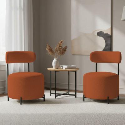 Kit 2 Poltronas Virgínia Decorativas Bouclê Terracota D'Rossi