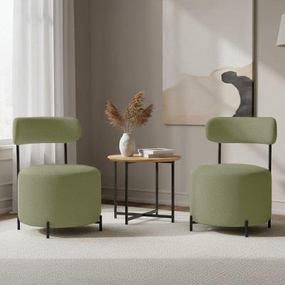 Kit 2 Poltronas Virgínia Decorativas Bouclê Verde Pistache D'Rossi
