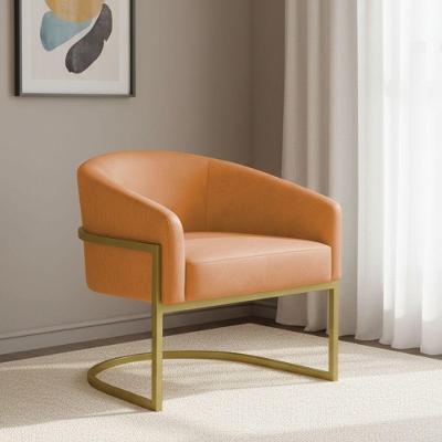 Poltrona Arielle Industrial Sintético PU Espuma D26 Caramelo D'Rossi