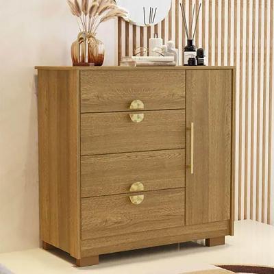 Cômoda Rubi V01 4 Gavetas MDF-MDP Puxador Metálico D'Rossi