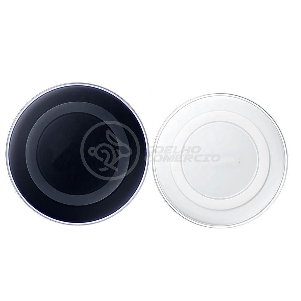 Base Carregador Wireless De Mesa Carregador Sem Fio Preto - 3