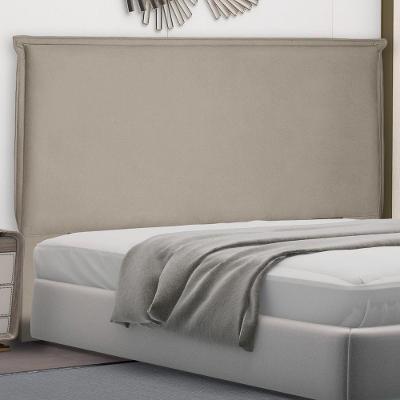 Cabeceira Estofada Veneza Queen Size no Box MDF Suede Bege Abmaza
