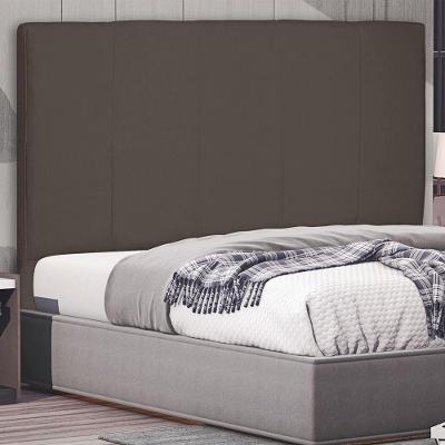Cabeceira Estofada Casal Ravenna no Box MDF Suede Caramelo Abmaza