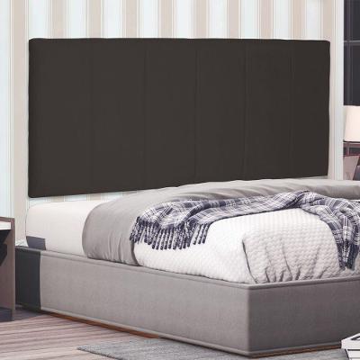 Cabeceira Painel Ravenna Queen na Parede MDF Suede Café Abmaza