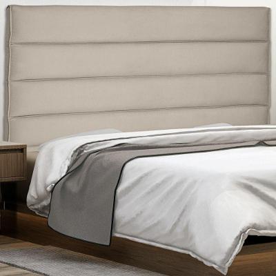 Cabeceira Estofada Casal La Italian no Box MDF Suede Bege Abmaza