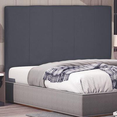 Cabeceira Estofada Ravenna Casal 140cm no Box MDF Suede Cinza Abmaza
