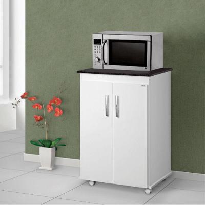 Balcão Micro-ondas Vitória 2 Portas MDP 59CM Branco Abmaza