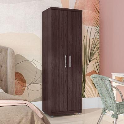 Armário Multiuso Sabrina 2 Portas 5 Prateleiras MDF-MDP 60CM Castanho Abmaza