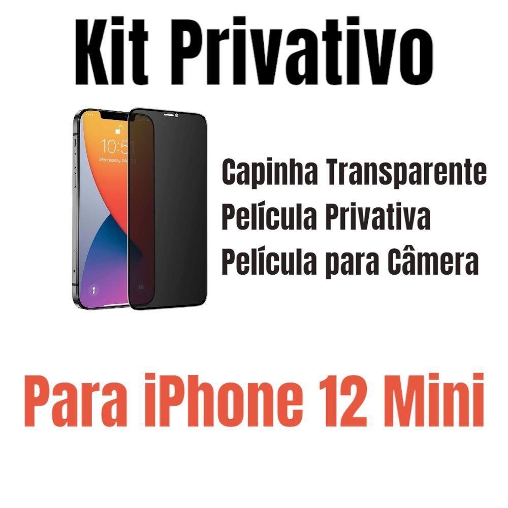 Capa + Película Privativa + Película Câmera Para Iphone 12 - 1
