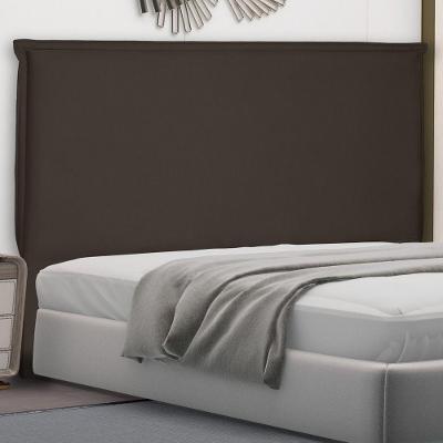 Cabeceira Estofada Veneza King Size no Box Suede Café Abmaza