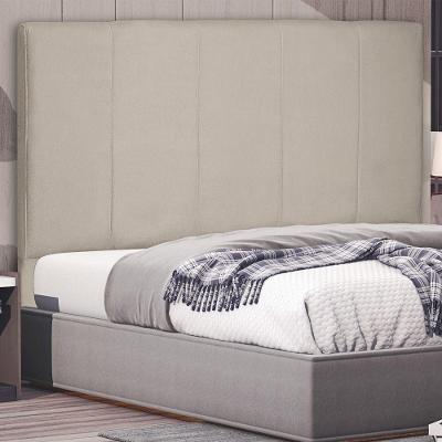 Cabeceira Estofada Ravenna Queen no Box MDF Suede Bege Abmaza