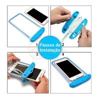 Capa Bolsa Para Celular A Prova D´Água Impermeável Universal Até 6.5 Pol Cores - 8