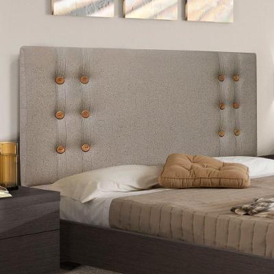 Cabeceira Estofada Casal Monreale 140cm no Box MDF Linho Areia Abmaza