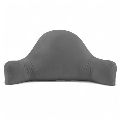 Almofada de Leitura Jay 80cm Apoio Lombar Veludo Cinza Abmaza