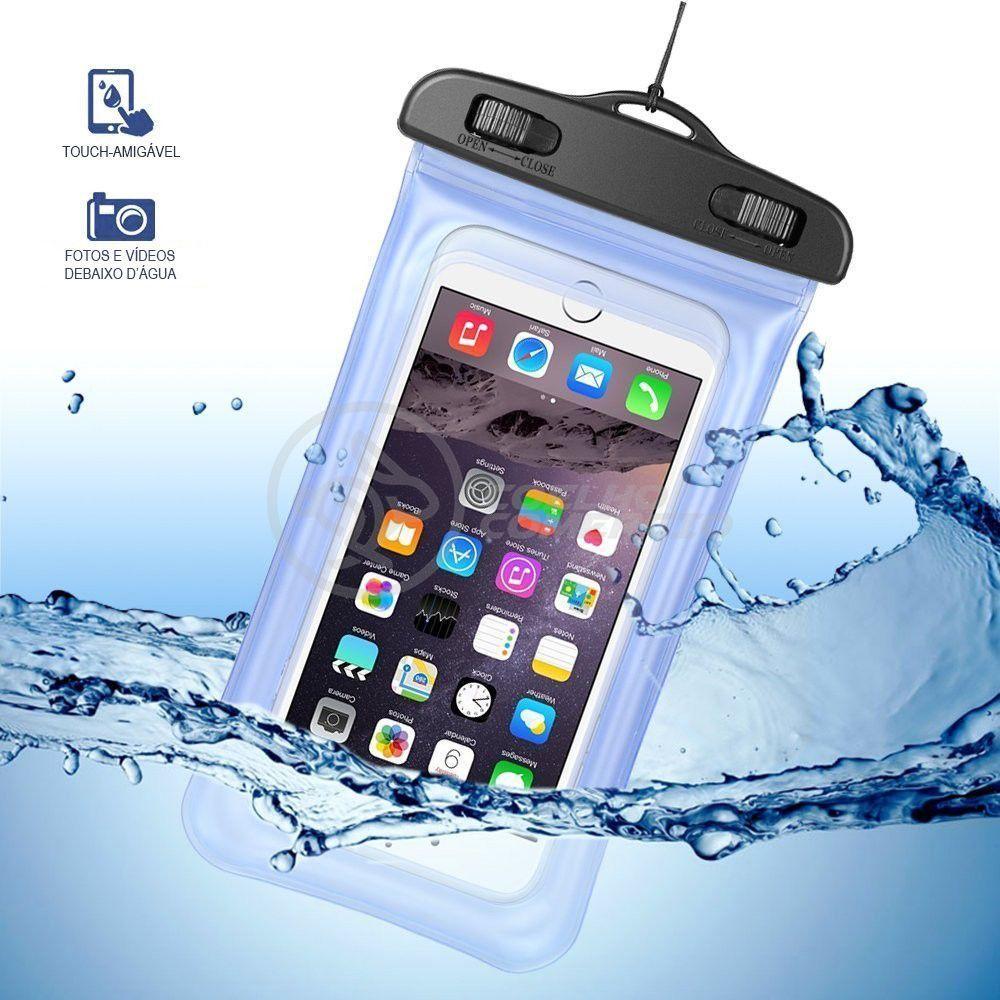 Capa Bolsa A Prova Dágua Impermeável Universal Para Celular - Preto - 1