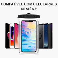 Capa Bolsa A Prova Dágua Impermeável Universal Para Celular - Azul - 3