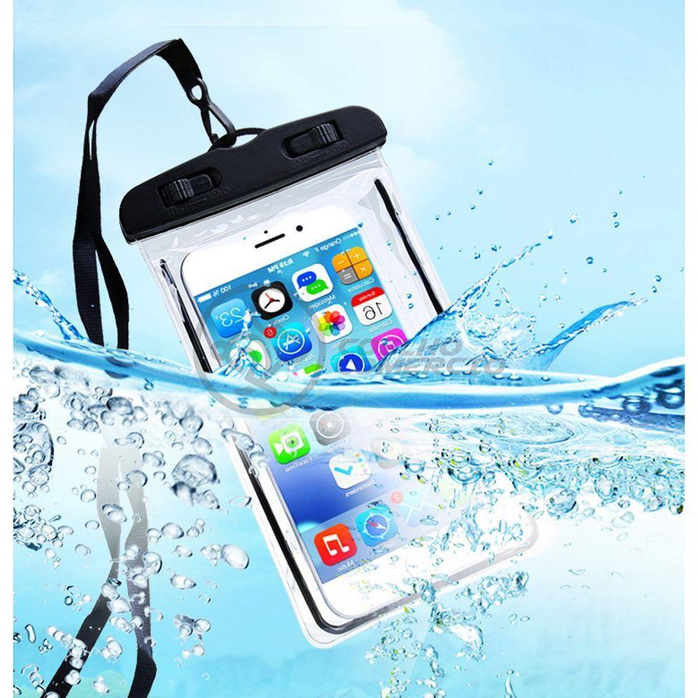 Capa Bolsa A Prova Dágua Impermeável Universal Para Preto - 1