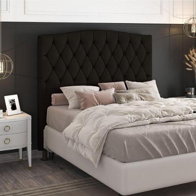 Cabeceira Estofada Greta Casal no Box Suede Marrom Abmaza