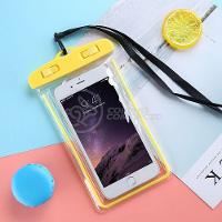 Capa Bolsa A Prova Dágua Impermeável Universal Para Celular - Amarelo - 1