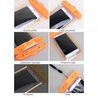 Capa Bolsa A Prova Dágua Impermeável Universal Para Celular - Amarelo - 13