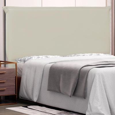 Cabeceira Estofada Veneza Queen Size no Box Corino Bege Abmaza