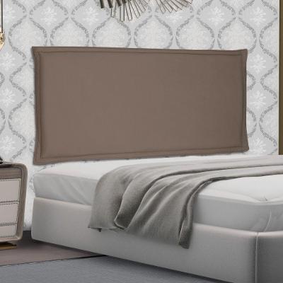 Cabeceira Painel Veneza Queen 160cm na Parede MDF Suede Caramelo Abmaza