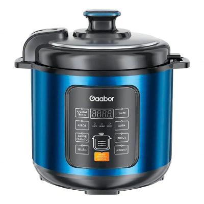 Panela de Pressão Elétrica Gaabor RC-60E01AS 6L 1000W Azul 110V