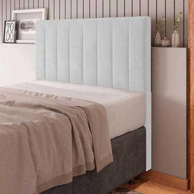 Cabeceira King Size Itália 193cm Estofada Corino Branco Abmaza
