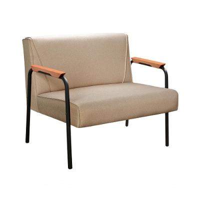 Sofá Jade 2 Lugares 108CM Marrom Linho Estrutura Madeira D26 Bella Decor