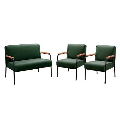 Conjunto de Sofás Jade 4 Lugares 108CM Veludo Verde Bella Decor