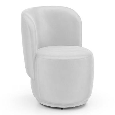 Poltrona Orgânica Molly Decorativa Couríssimo Branco Abmaza