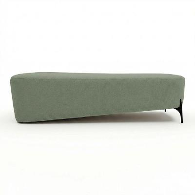 Puff Recamier Orgânico Lavie Premium Bouclê Verde Menta Abmaza