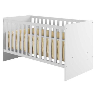 Berço Americano Soft MDF com Suporte Mosquiteiro Branco Acetinado Tigus Móveis