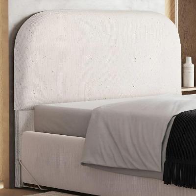 Cabeceira Estofada Lanna Queen 160cm no Box Linho Cru Lyam Decor