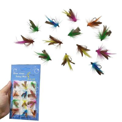 Kit 12 Iscas Mosca SU-TARRA12 Pesca Esportiva Colorido AB Mídia