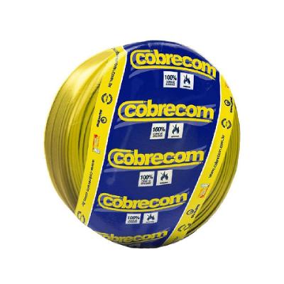 Cabo Elétrico Flexicom 750V 1,50mm Amarelo 100 Metros Carbografite