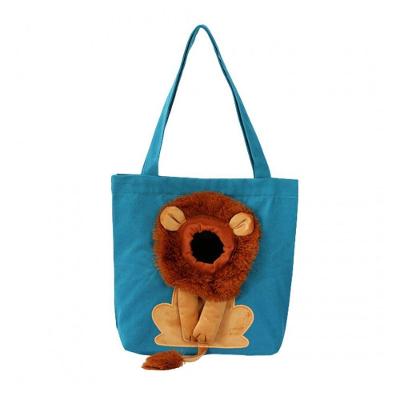 Bolsa de Transporte Pets AB Mídia BSL3905 Estampa Leão Náilon Azul