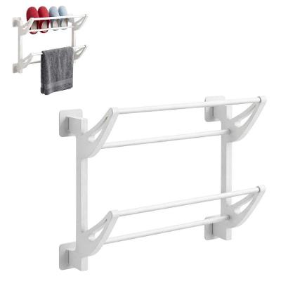 Suporte Organizador BSL3913 de Parede Multiuso PP e Alumínio Branco AB Mídia