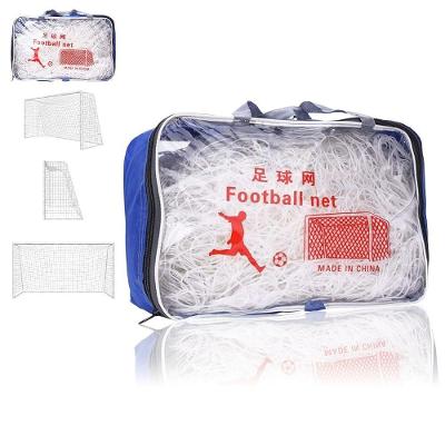 Rede de Futebol Kit 2 Uni SU-RED2 Futsal Poliéster Branco AB Mídia