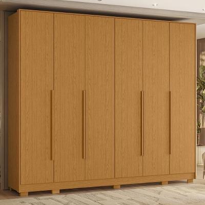 Guarda Roupa Casal Meraki A02 6 Portas 6 Gavetas 270cm Cinamomo Mpozenato