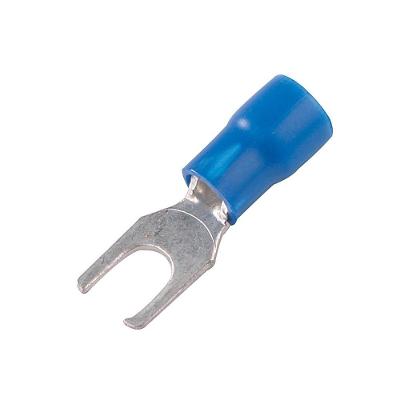 Terminal de Fio Forquilha para Módulo Pré-Isolado Azul Permak