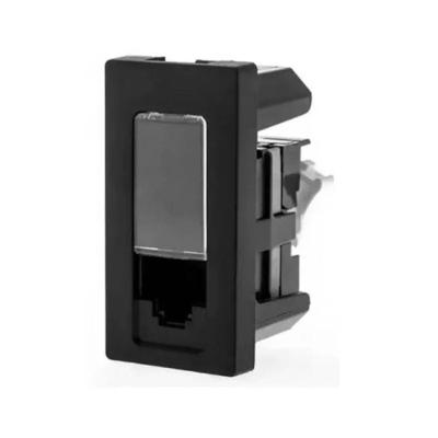 Tomada de Dados RJ45 Cat5e 615045PT Redes Domésticas 1m Preta