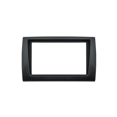 Contra Frente Plástica Fiat Bravo 2 Din Preta Moldura Permak