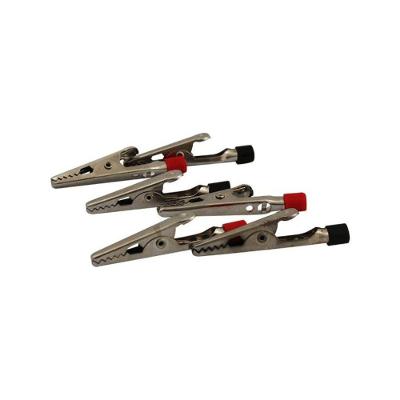 Kit 6 Clips Jacaré Terminais Elétricos Aço Carbono Prata Western