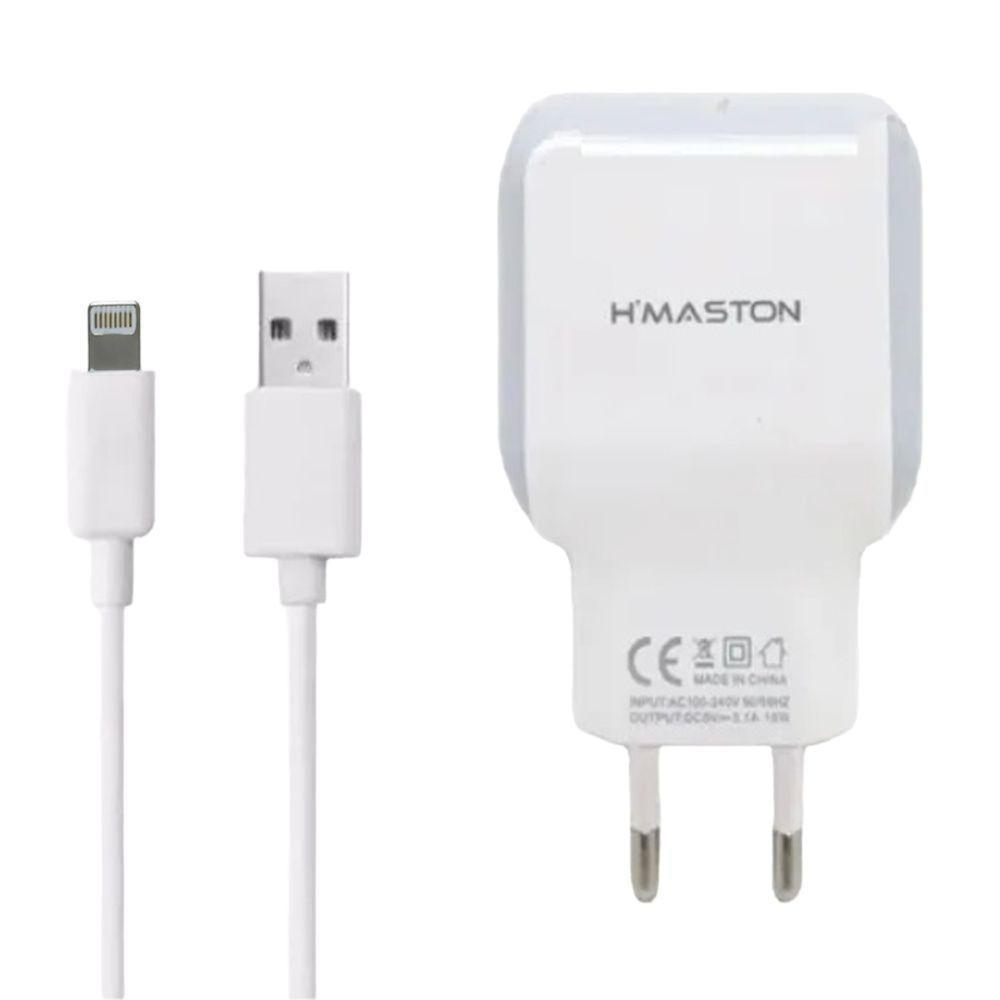 Carregador Lightning 15w Completo 3.1a Turbo Branco Rápido - 1