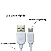 Carregador Lightning 15w Completo 3.1a Turbo Branco Rápido - 3