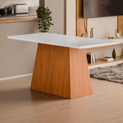 Mesa De Jantar 6 Lugares Multimóveis Cr50228 Cinamomo-off White