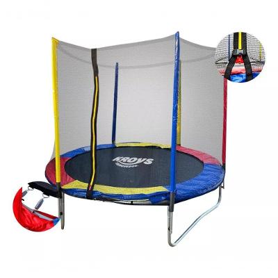 Cama Elástica Pula 183CM com Rede de Proteção e Escada 100KG