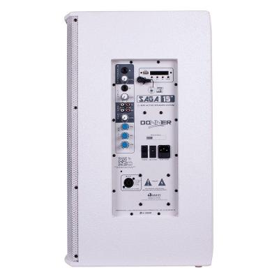 Caixa de Som Ativa Donner Saga 15A 300W RMS Bluetooth USB SD Card FM Branco